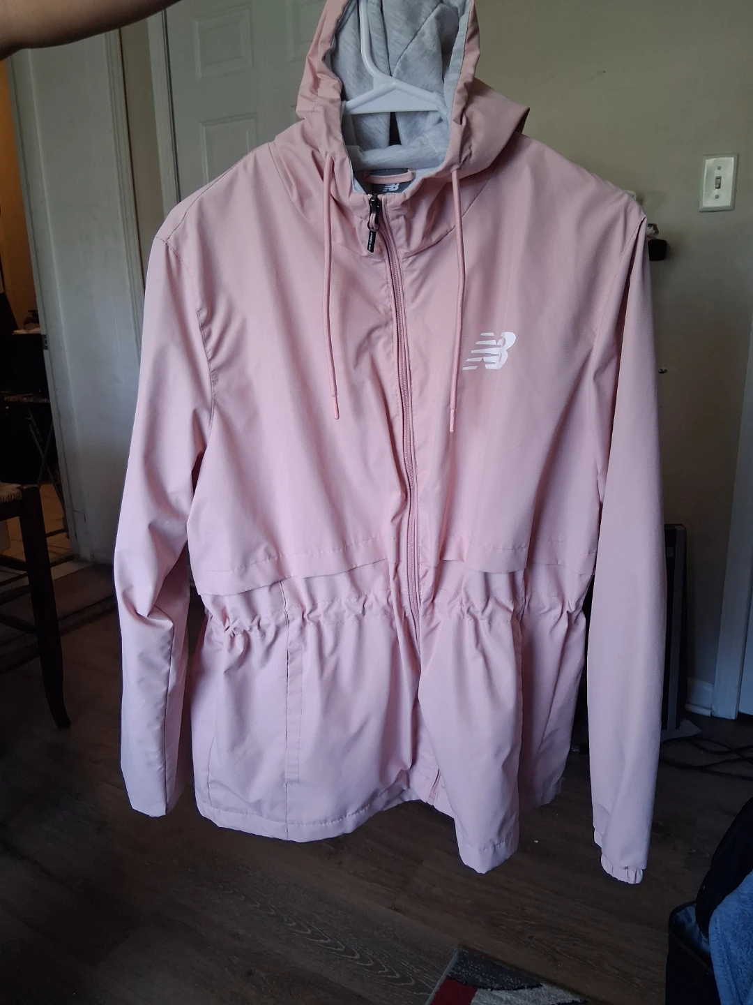 New Balance Pink Hooded Anorak Jacket