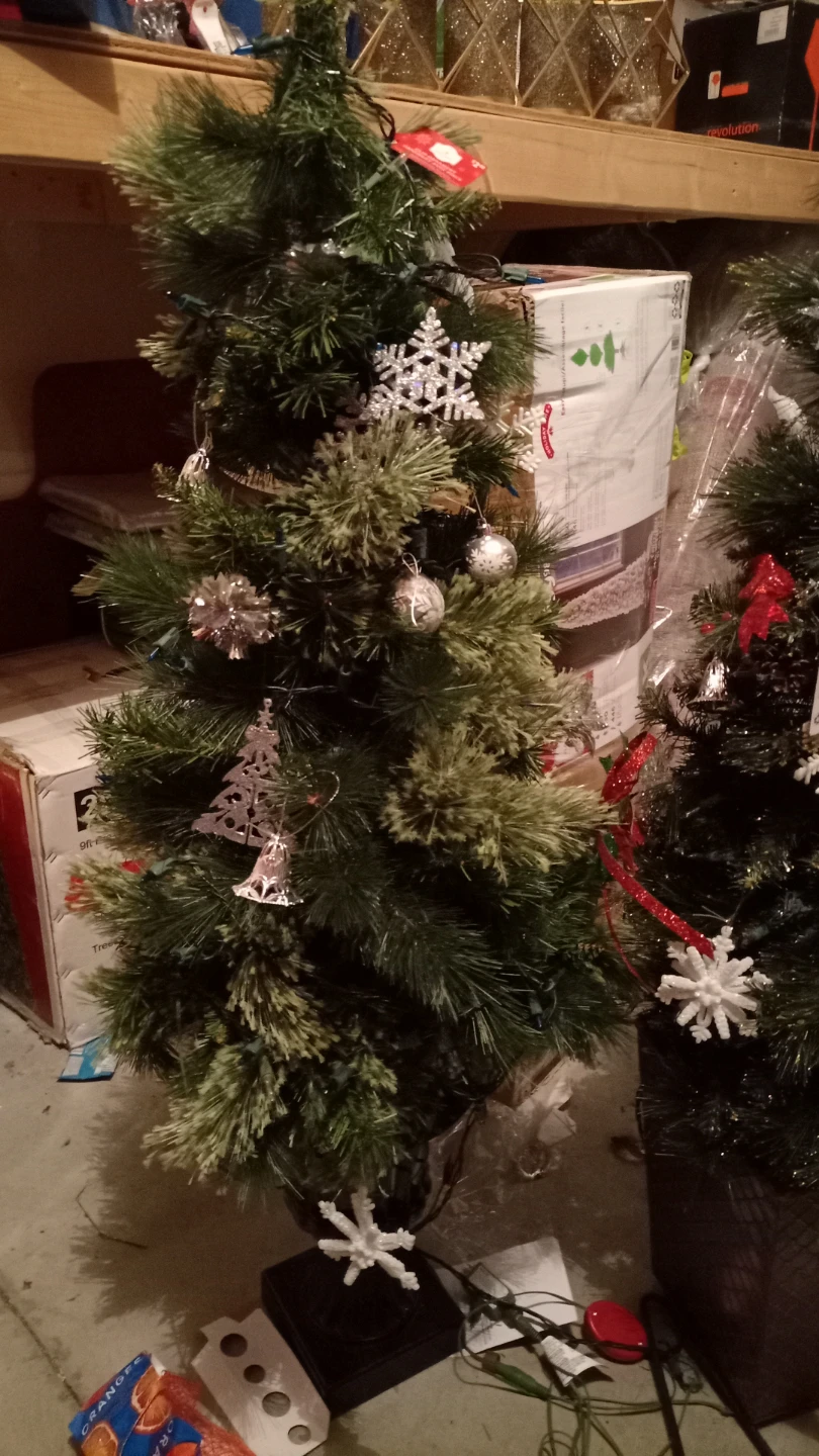 Small Artificial Christmas Tree with Ornaments - photo 3