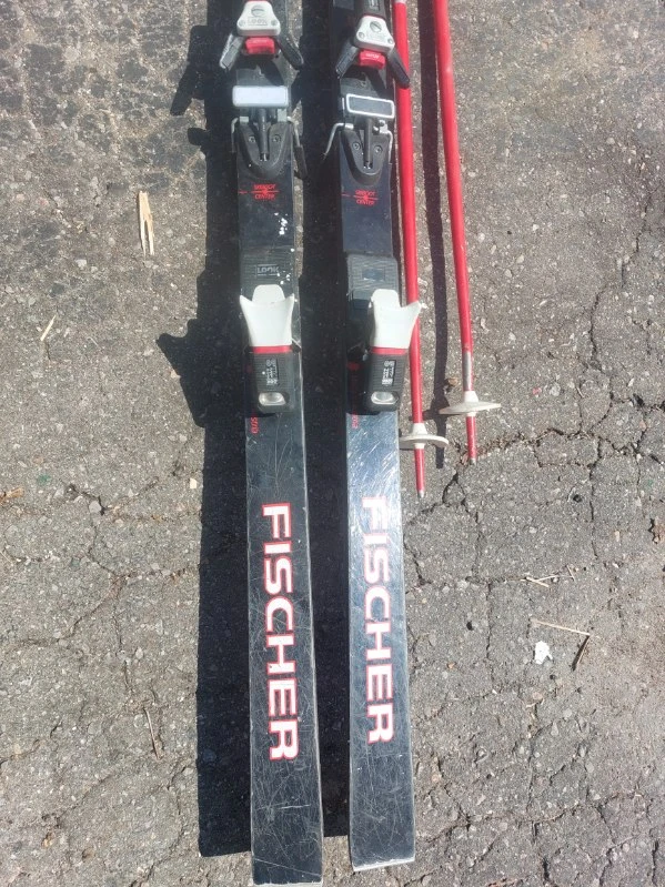 Fischer Cross-Country Skis with Poles