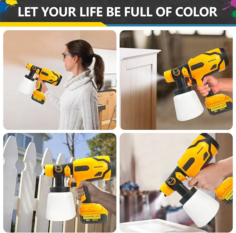 RYZENTHR Cordless Paint Sprayer 21V MAX - photo 2