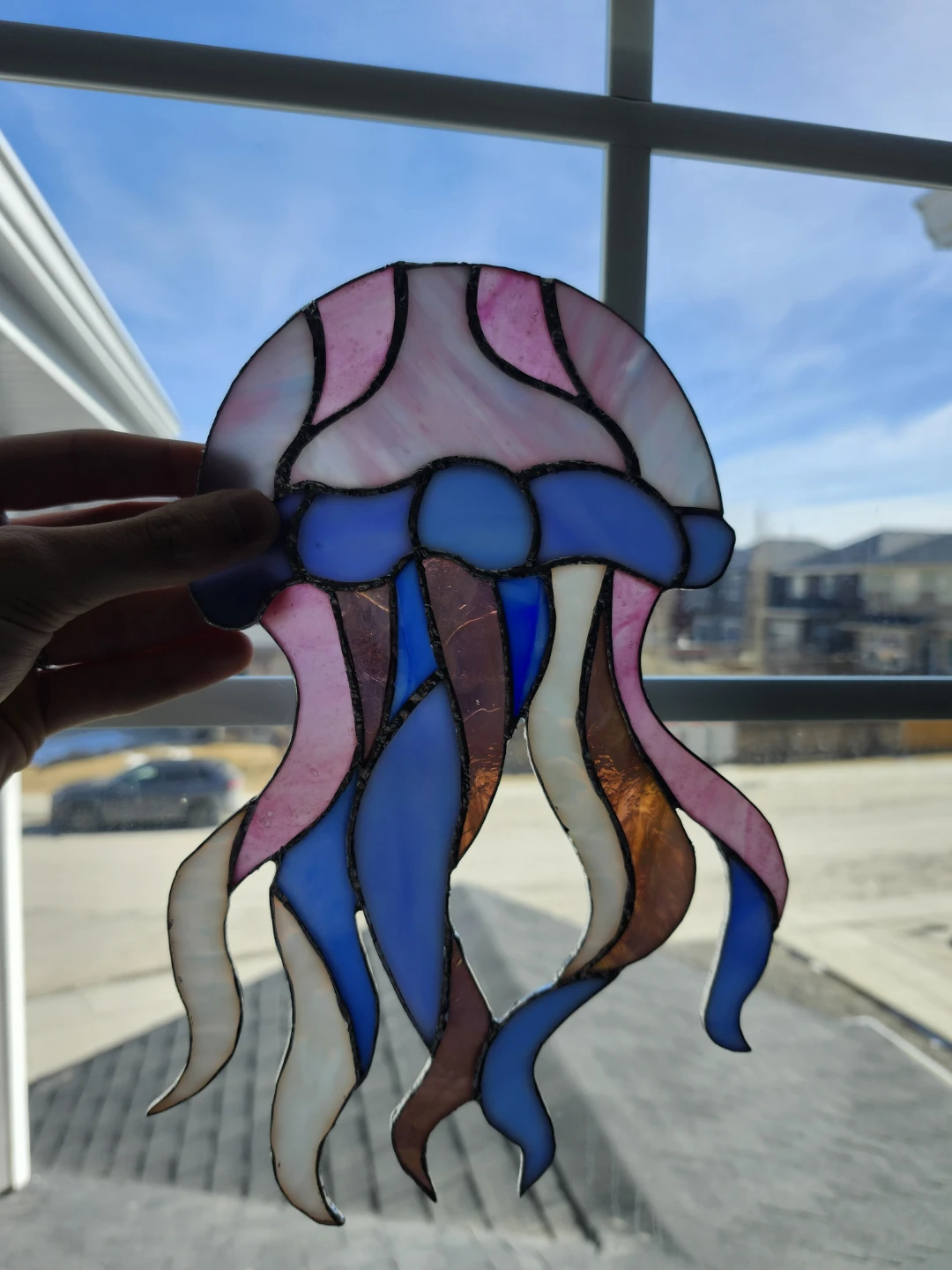 Stained Glass Jellyfish Suncatcher - photo 5