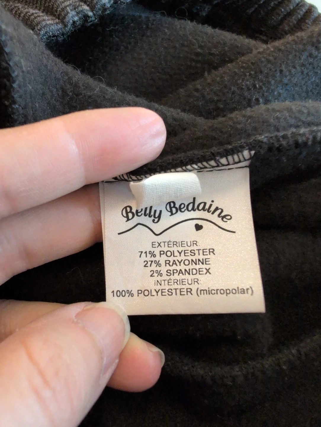 Belly Bedaine Grey Turtleneck Top baby carrier top layer - photo 3