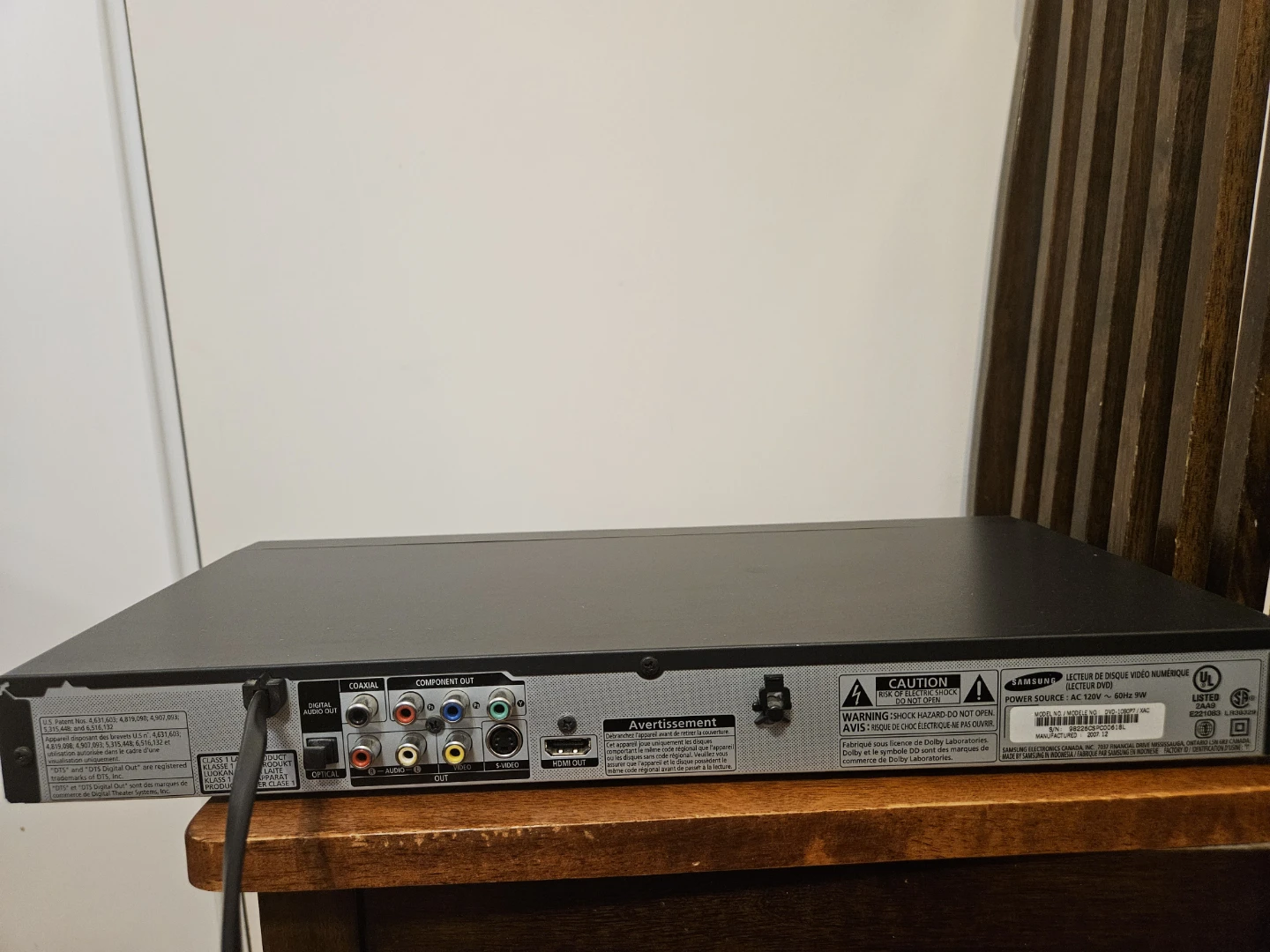 Samsung DVD Player - DVD-1080P7 - photo 3