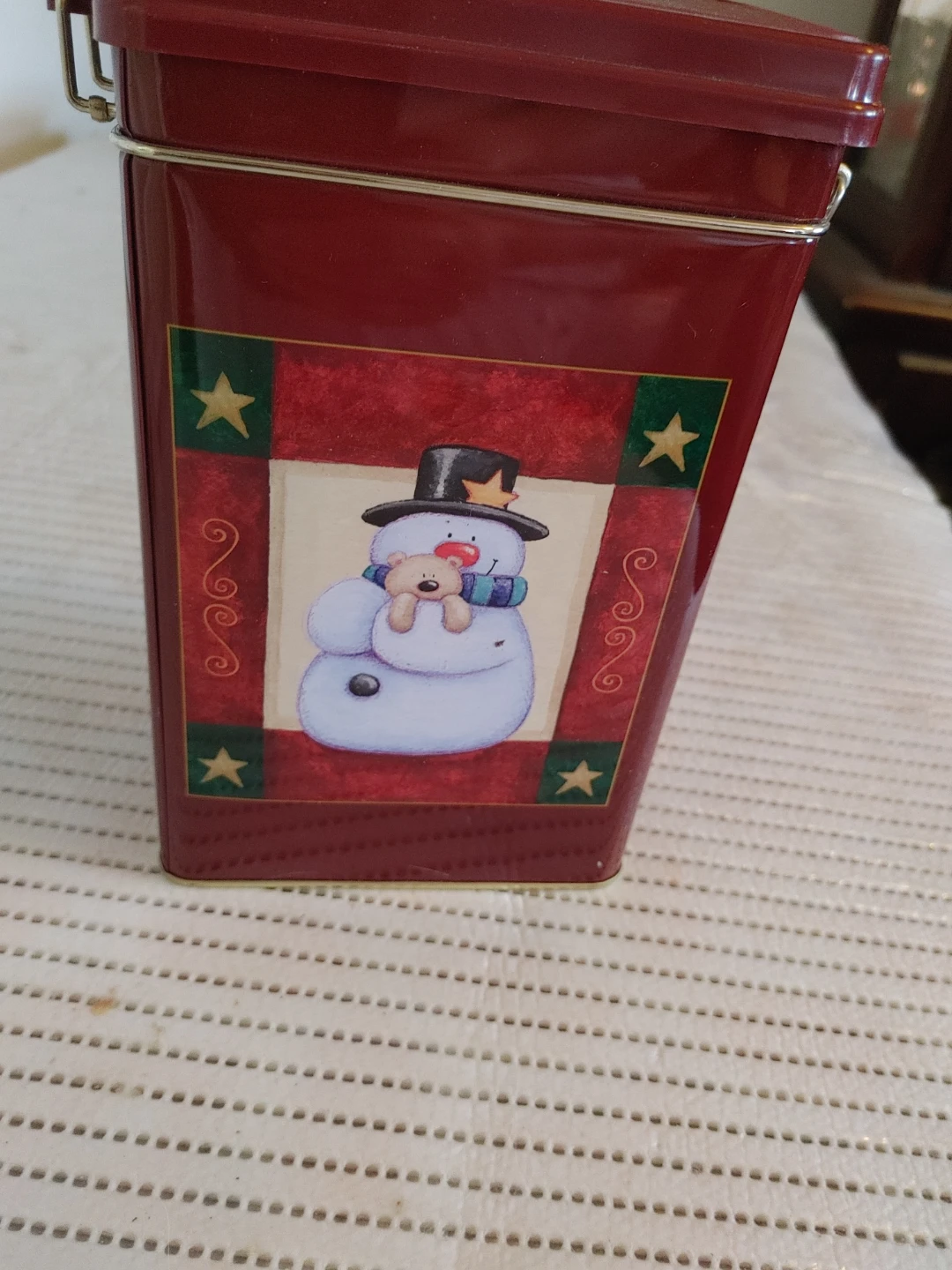 Christmas Snowman Tin