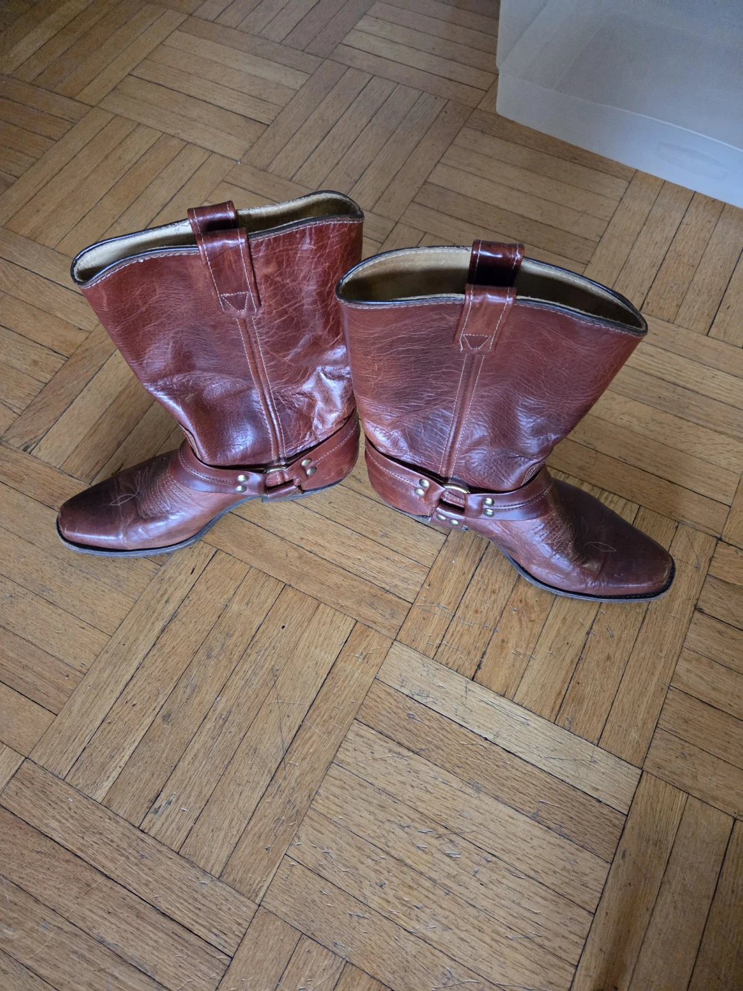 Men's Brown Leather Cowboy Boots - photo 2