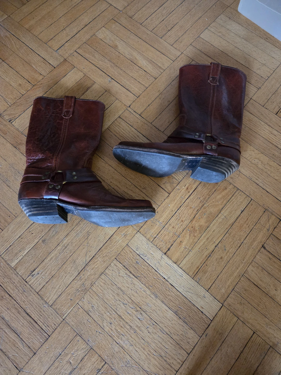 Men's Brown Leather Cowboy Boots - photo 4