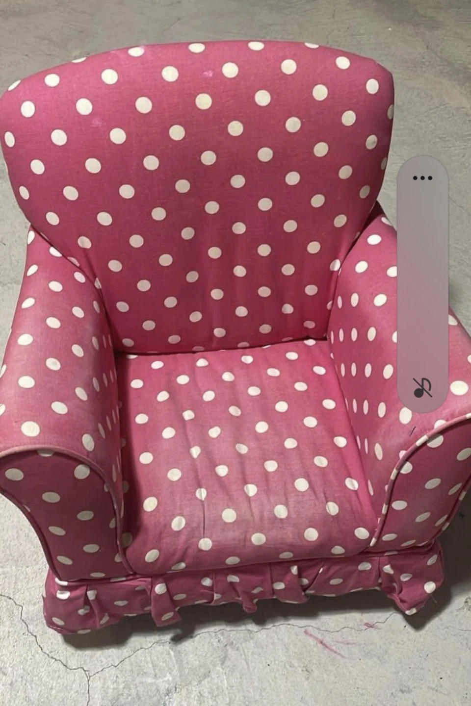 Pink Polka Dot Child Armchair