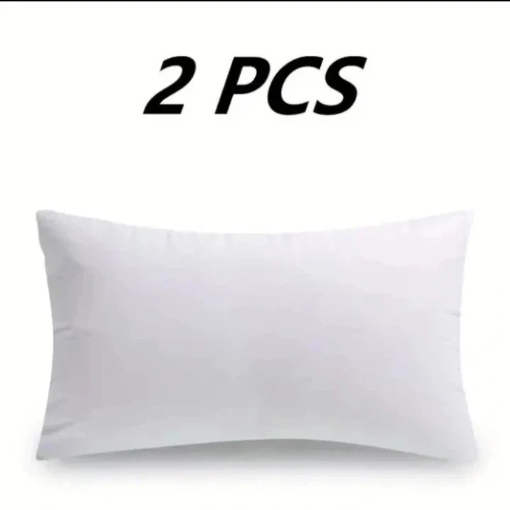 2 Piece White Pillow Set