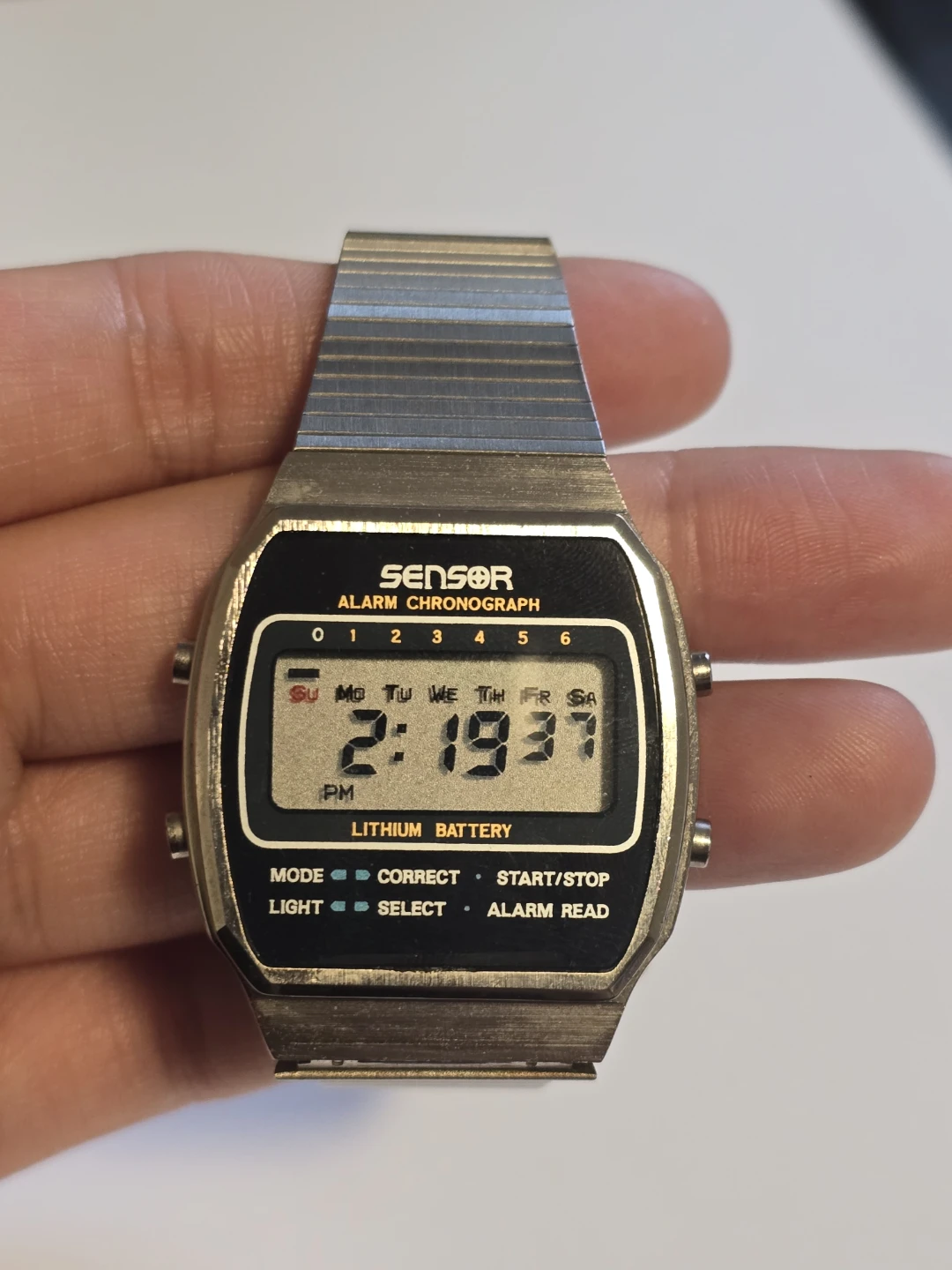 Vintage Sensor Alarm Chronograph Digital Watch lot #2