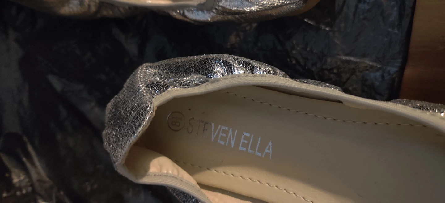Steven Ella Silver Ballet Flats Size 8.5 - photo 2