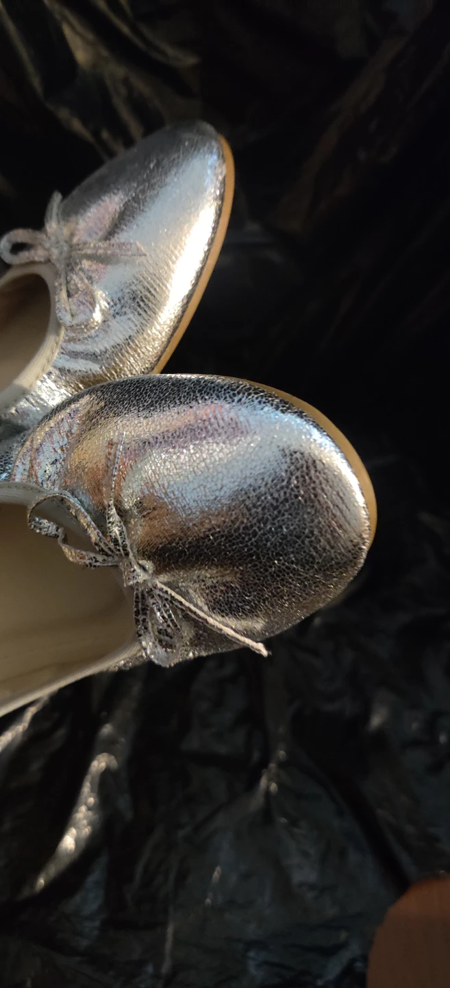 Steven Ella Silver Ballet Flats Size 8.5 - photo 4