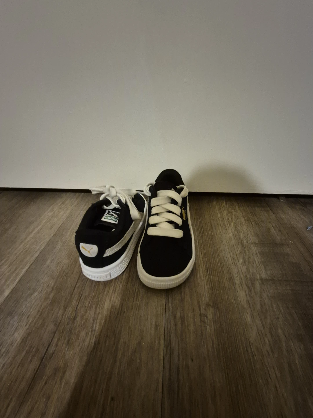 Puma Suede Classic Toddler Shoes Black White Size 8C - photo 2
