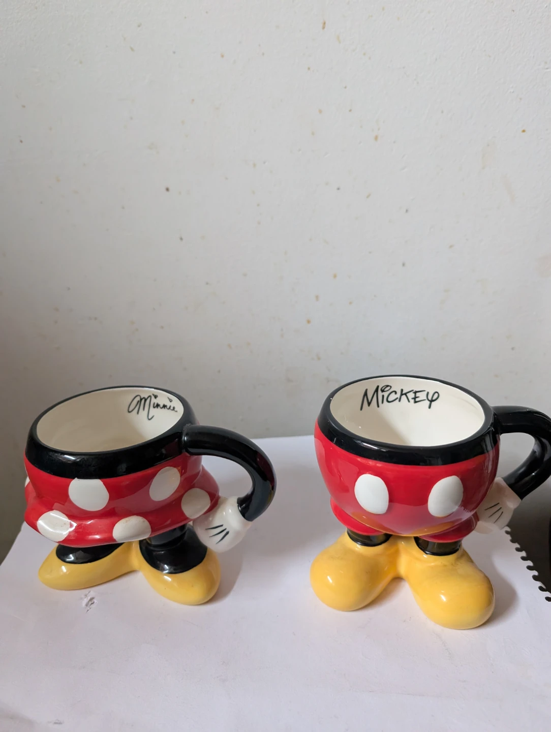 Disney Mickey and Minnie Mouse Ceramic Mugs