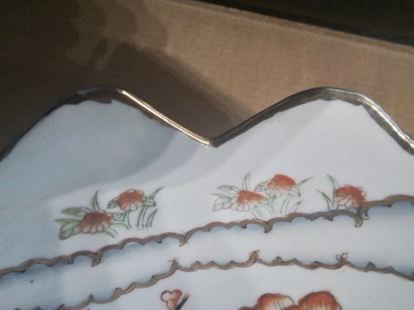 Antique Japanese Omari Porcelain Bowl 10x4.25" - photo 3