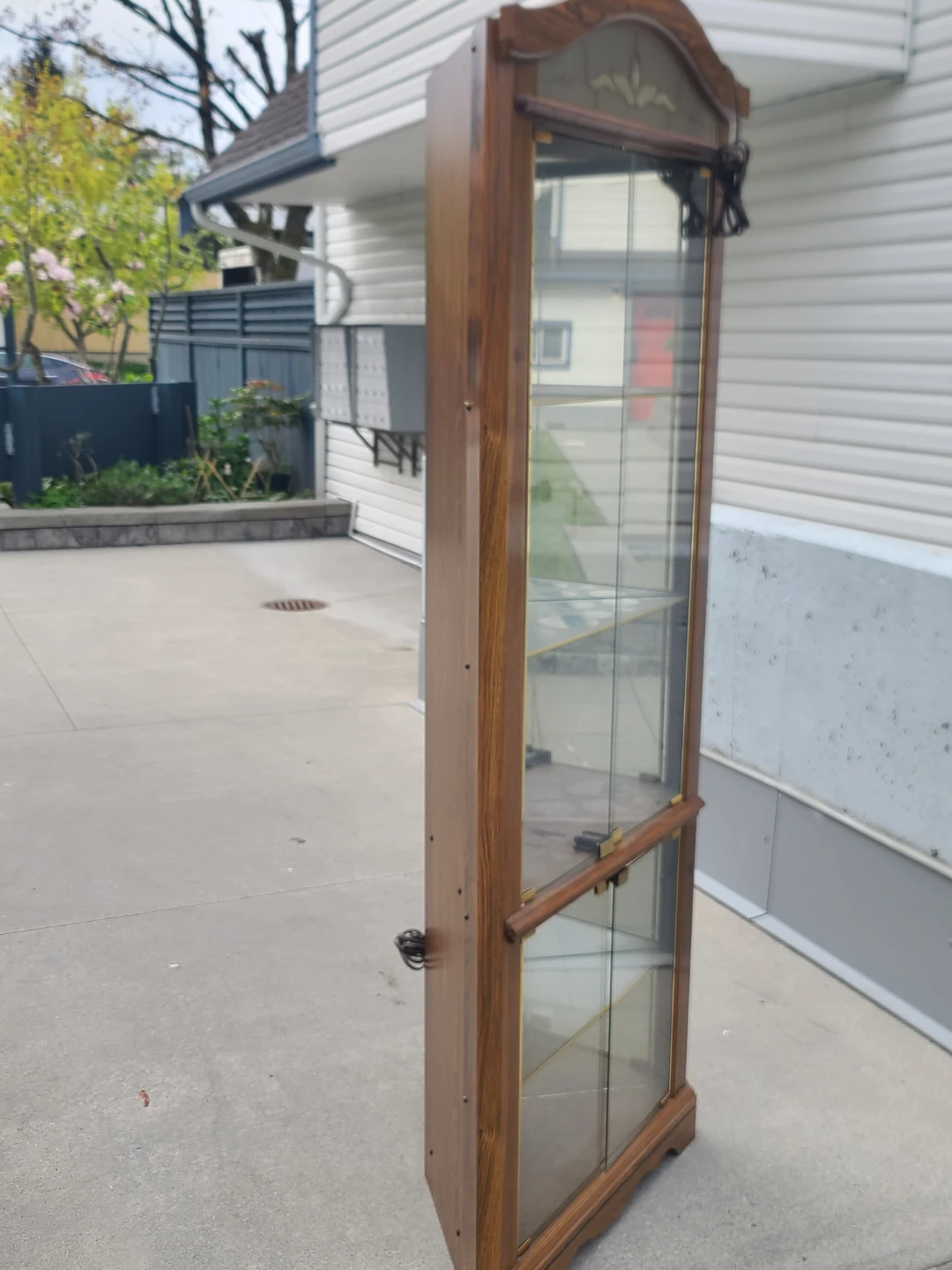 Corner Curio Cabinet Display Shelf - photo 2