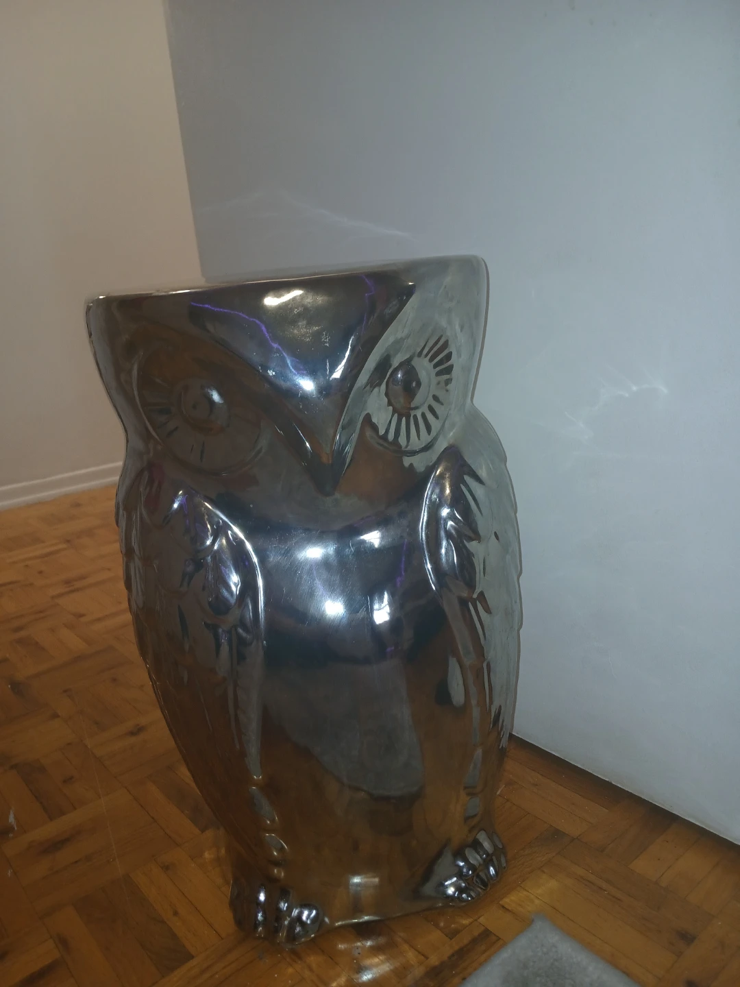 Owl Ceramic Garden Stool or Side Table
