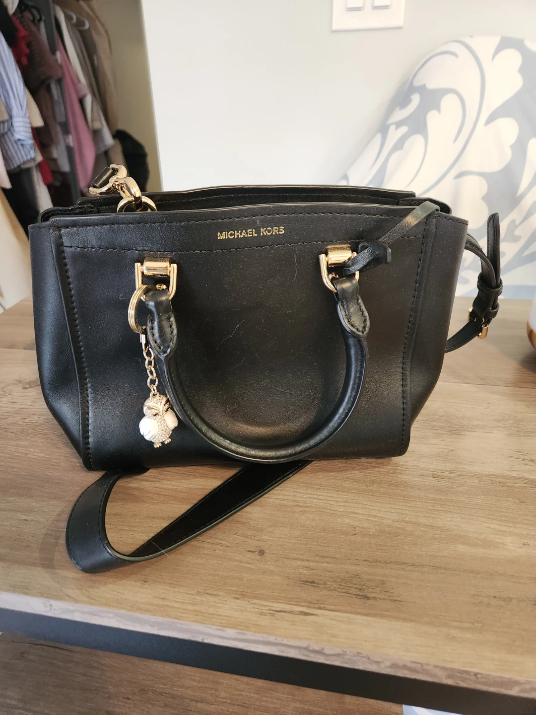 Michael Kors Black Leather Satchel Bag - photo 3