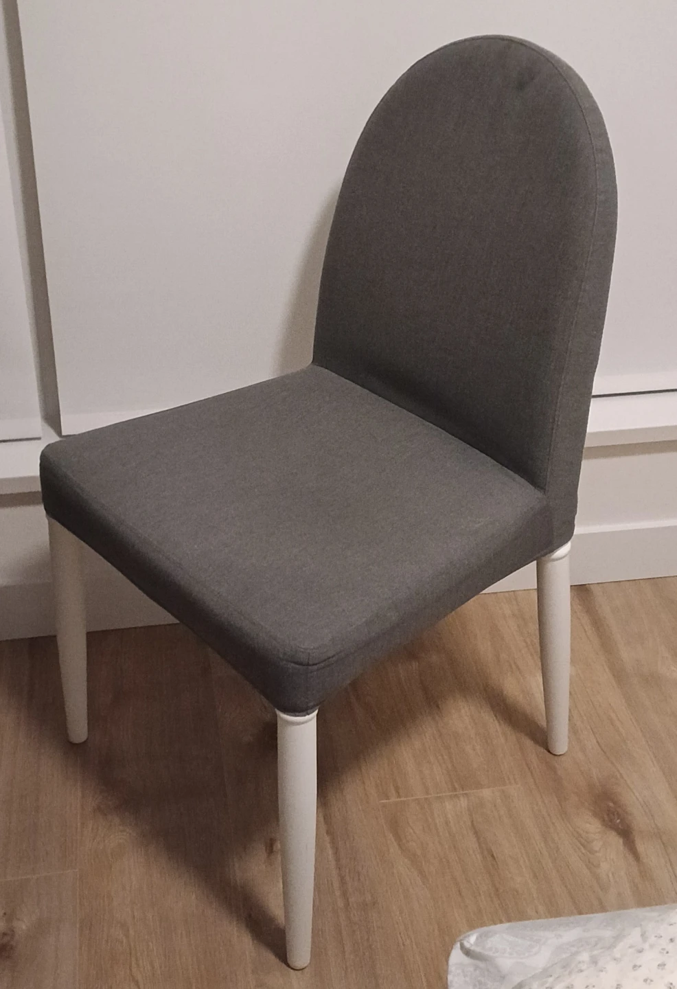 New Grey Upholstered Chair