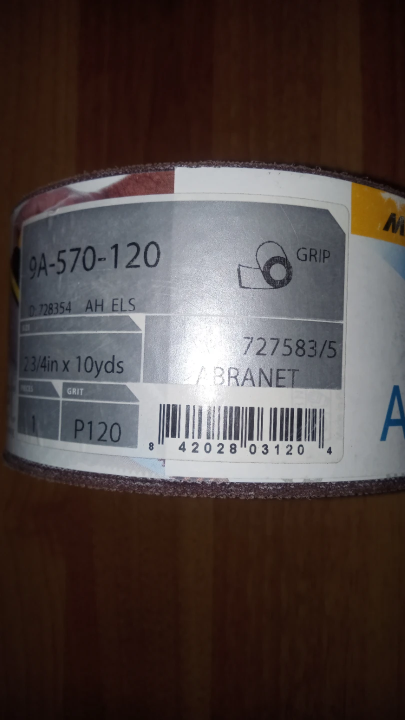 ABRANET Sanding Roll 2 3/4in x 10yds P120 Grit
