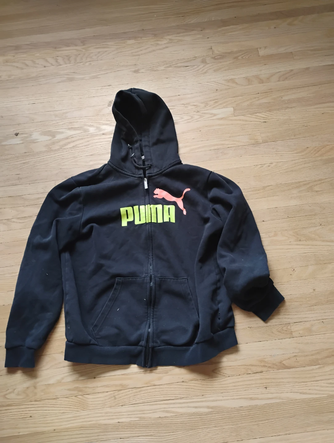 Puma Full Zip Hoodie - Black - Size L