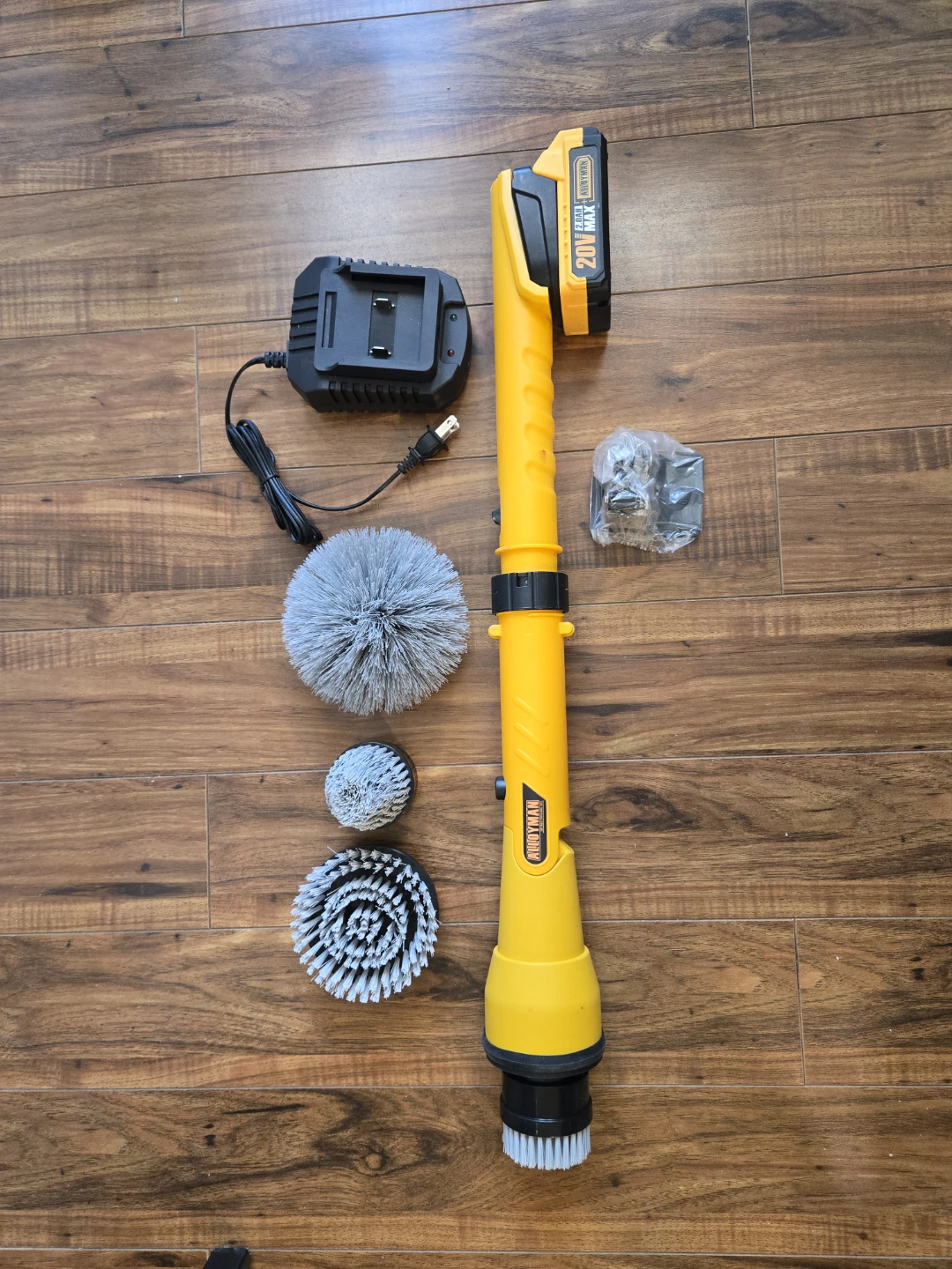 ArodyMan Cordless Electric Scrubber with 20V Battery and Charger