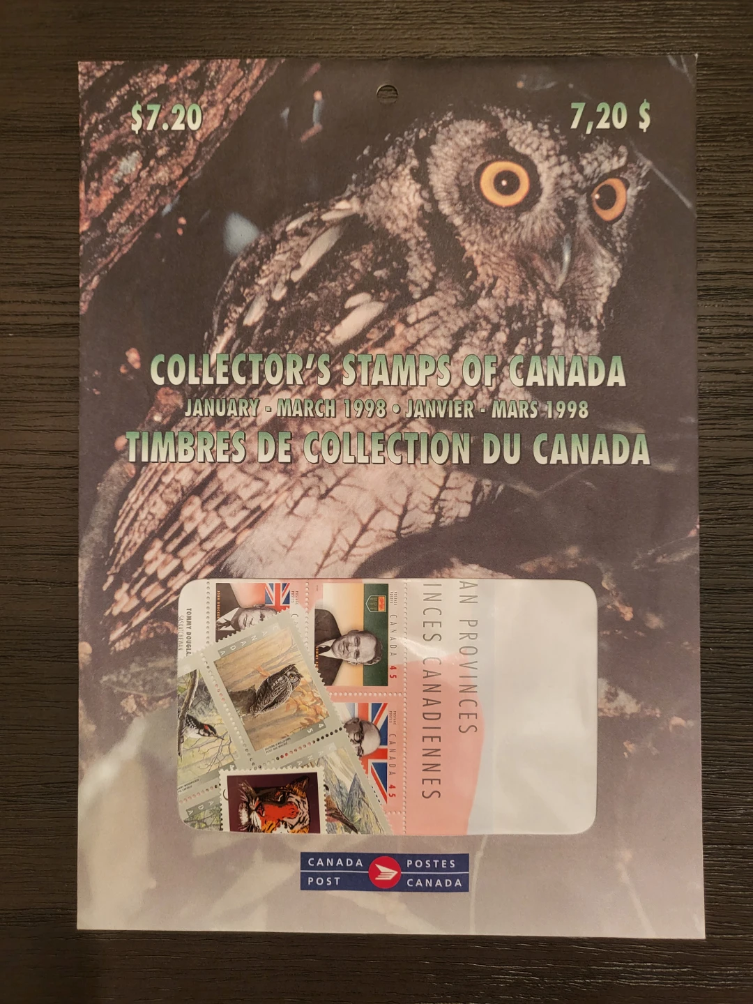 Canada Post Collector's Stamps January-March 1998