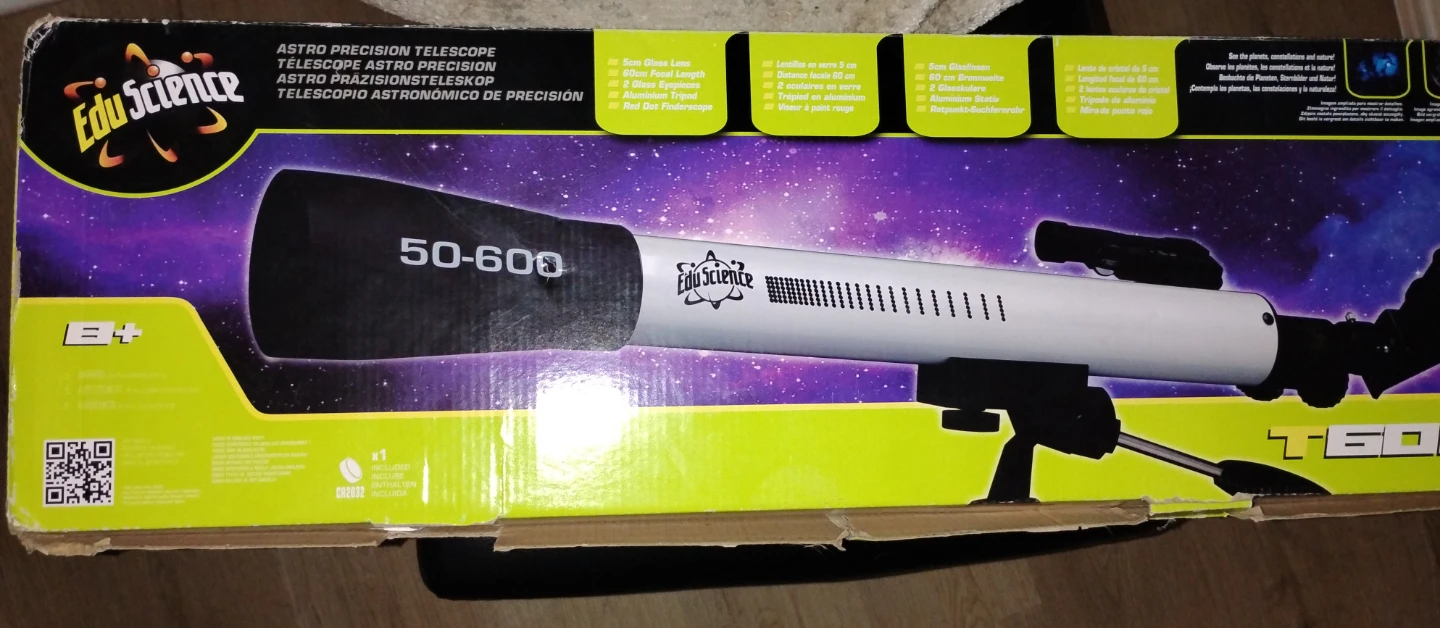 Edu Science 50-600 Astro Precision Telescope with Tripod