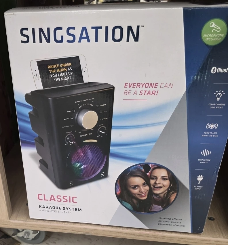 Singsation Classic Karaoke System + Wireless Speaker