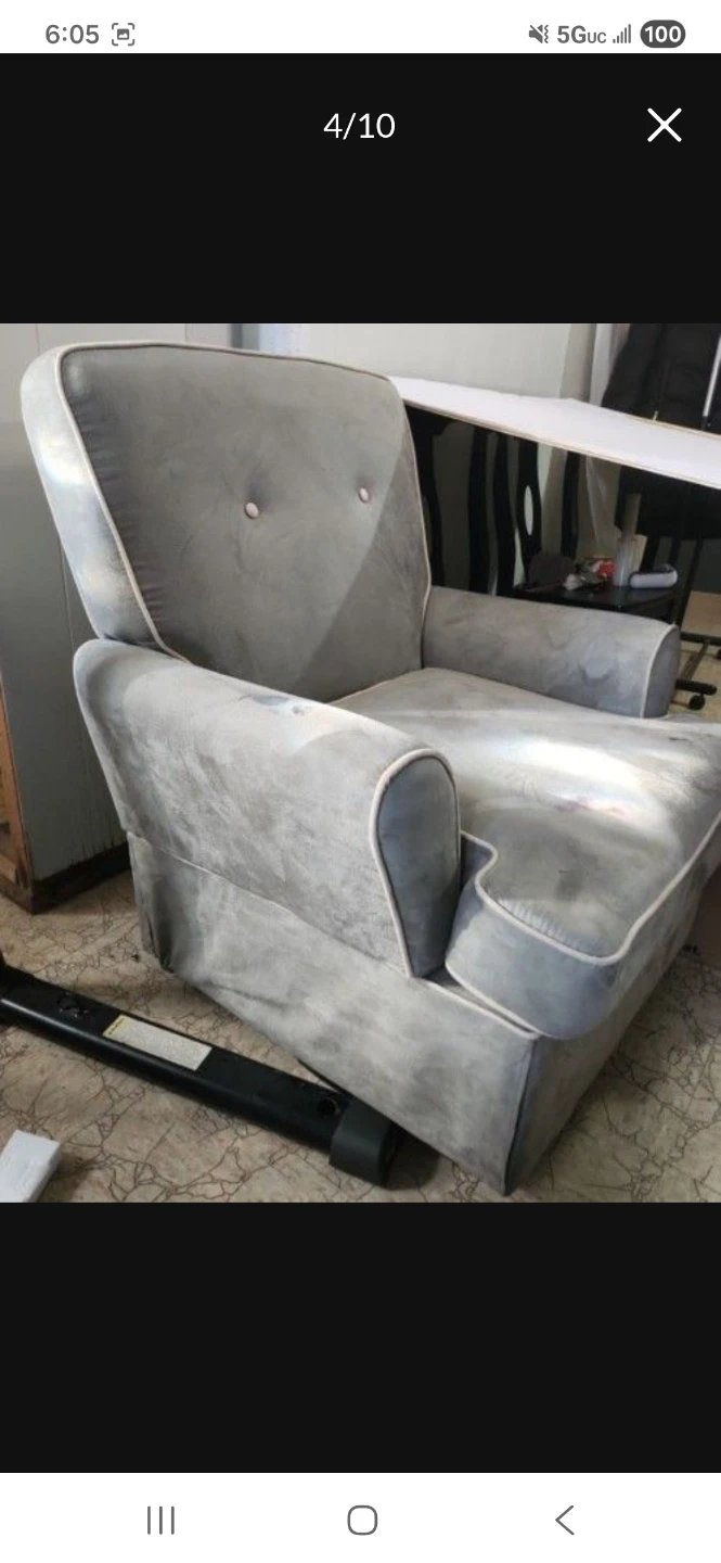 Rocking Chair Needs Clean Or Covers Otherwise Works Fine - photo 4