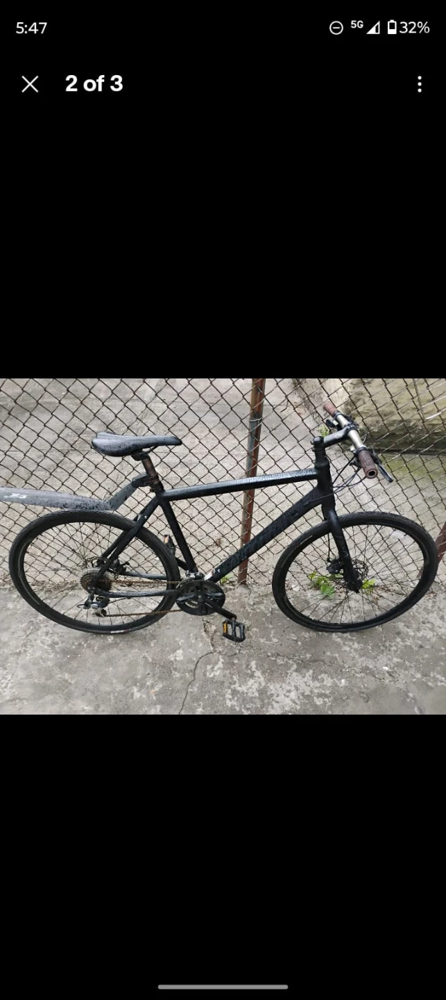 Black Hybrid Bicycle - photo 2