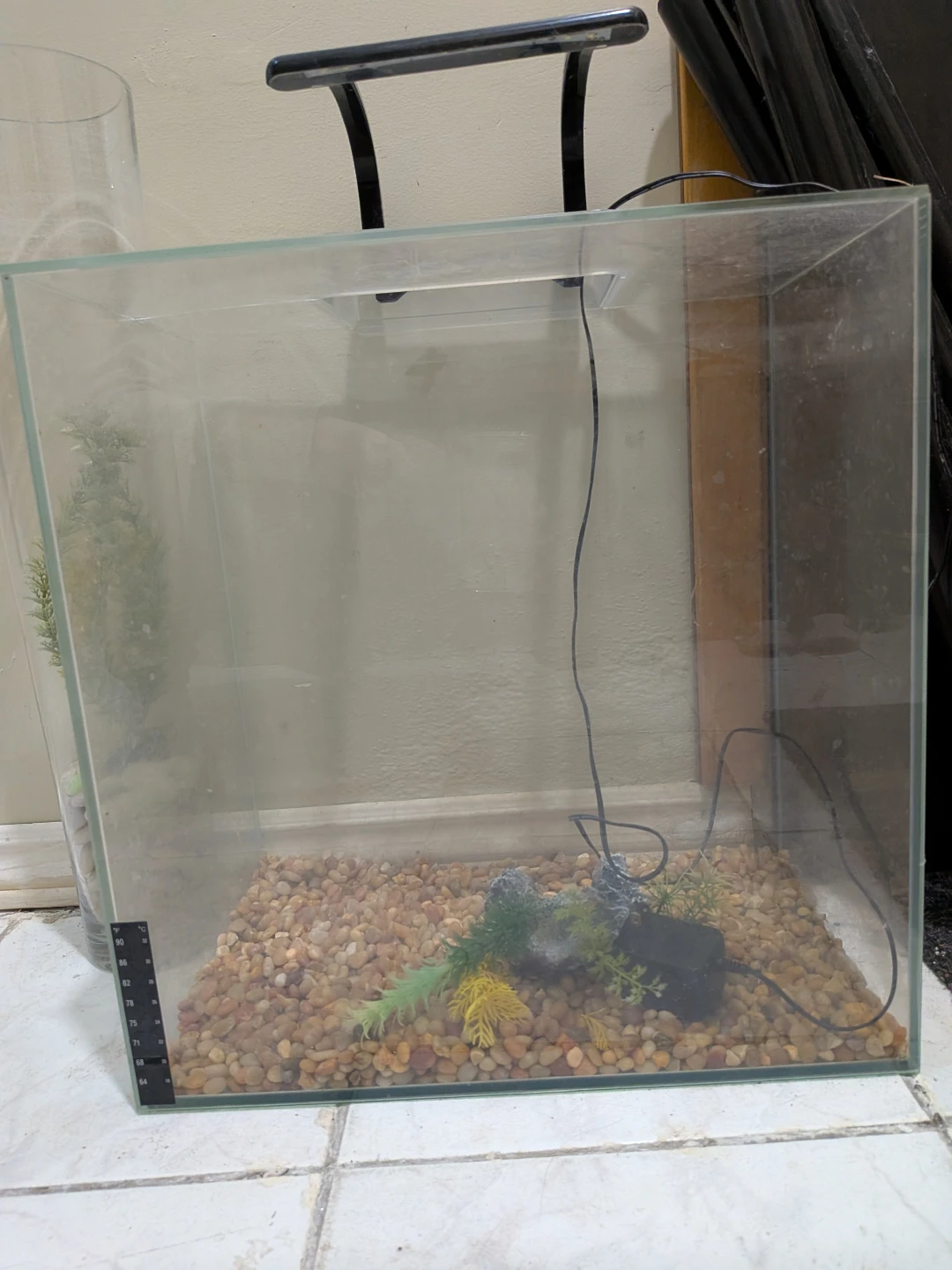 Frameless Glass Aquarium Tank with LED Light