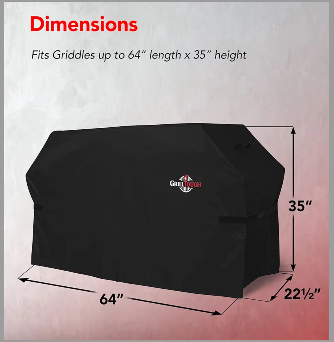 GrillTough 64" Heavy Duty Griddle Cover - photo 3