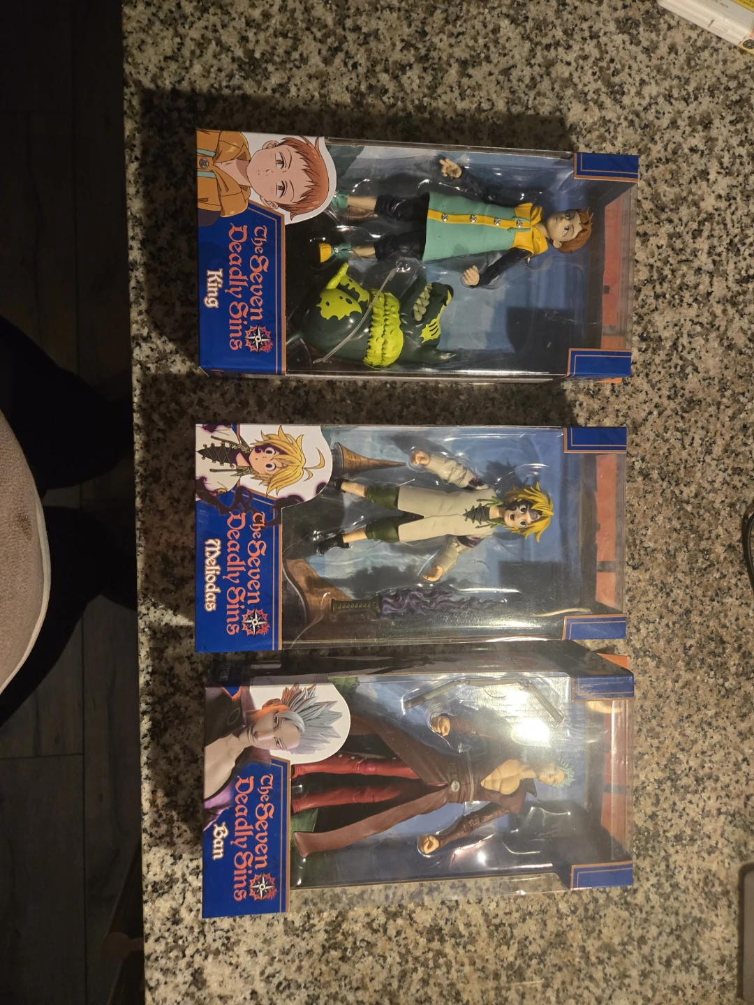 The Seven Deadly Sins Action Figures - King, Meliodas, Ban