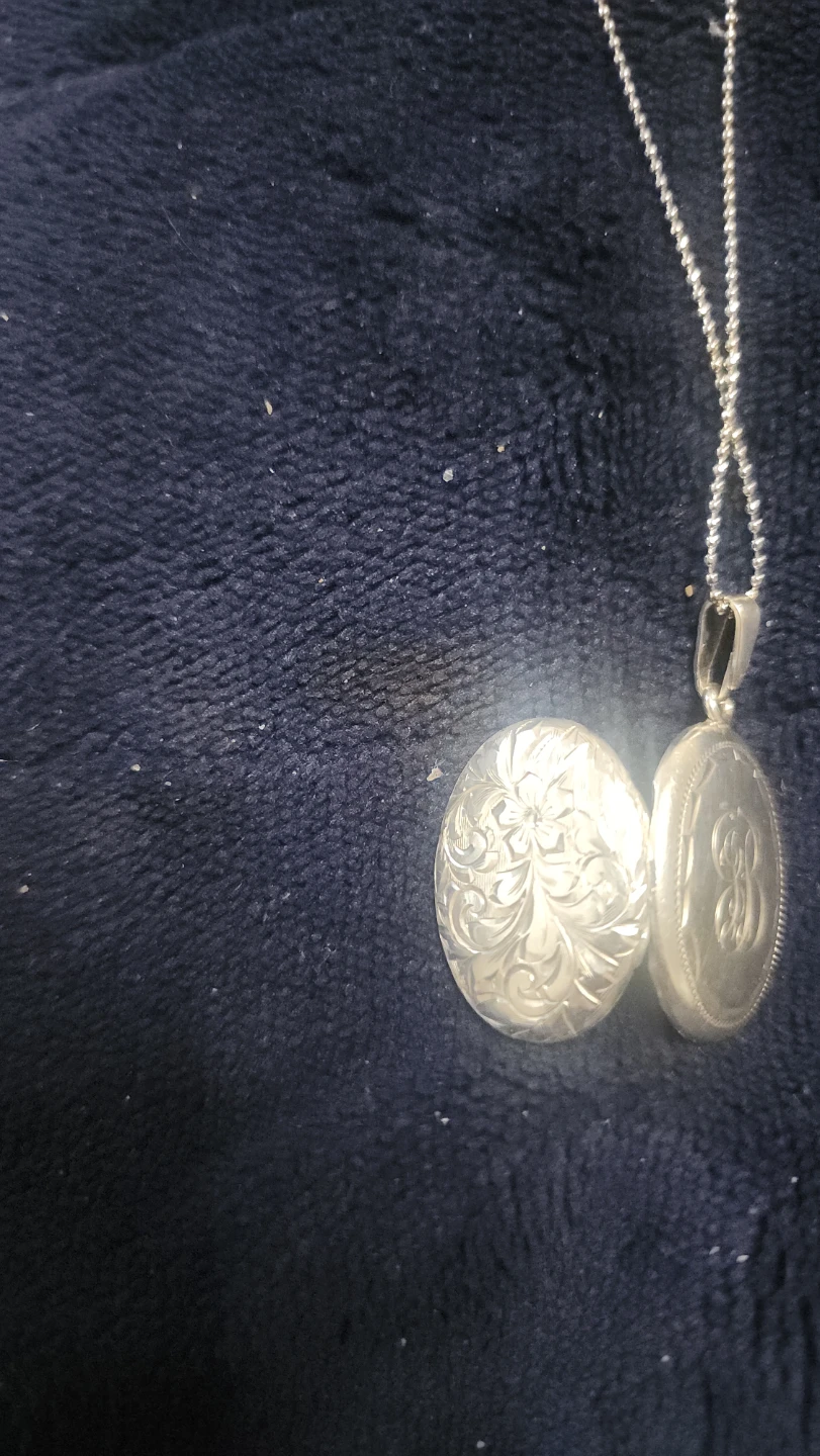 Engraved Locket Necklace
