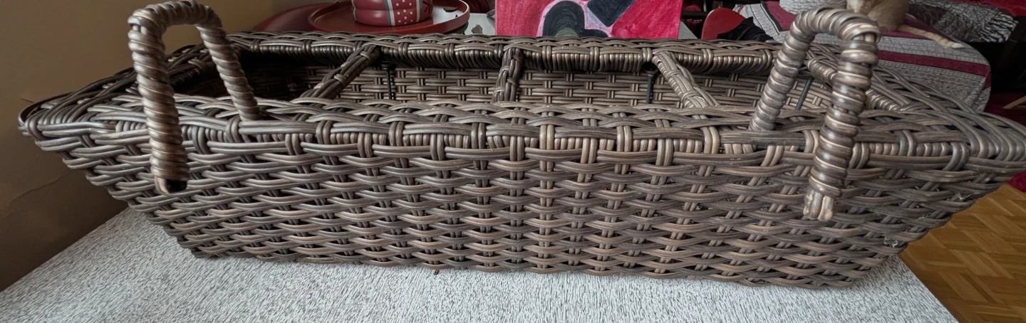 Wicker Basket with Handles