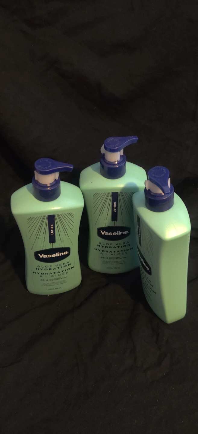 Vaseline Lotions x 3. Each bottle is 600ml.