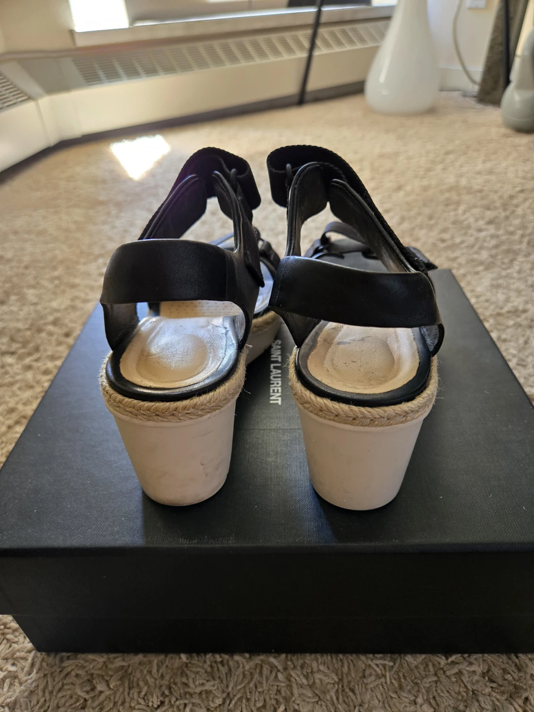 Black Clarks Wedge Sandals - photo 3