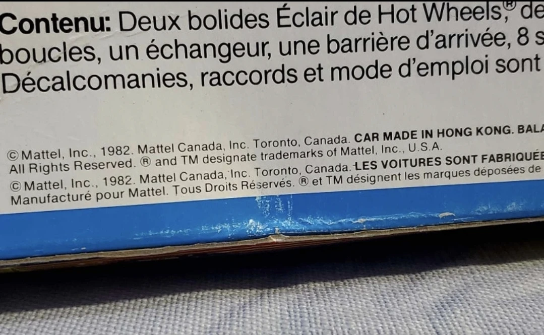 1982 hot wheels dash & crash CND box  incomplete - photo 4