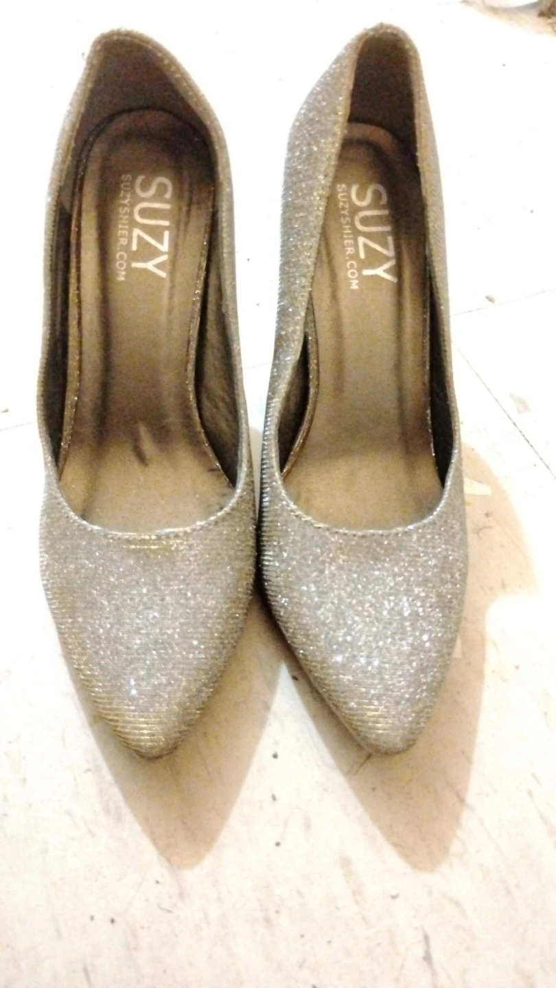 Suzy Shier Women's Glitter High Heel Pumps Size 6