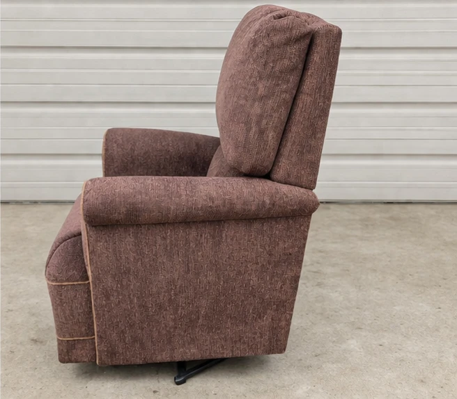 Brown Upholstered Swivel Armchair - photo 2