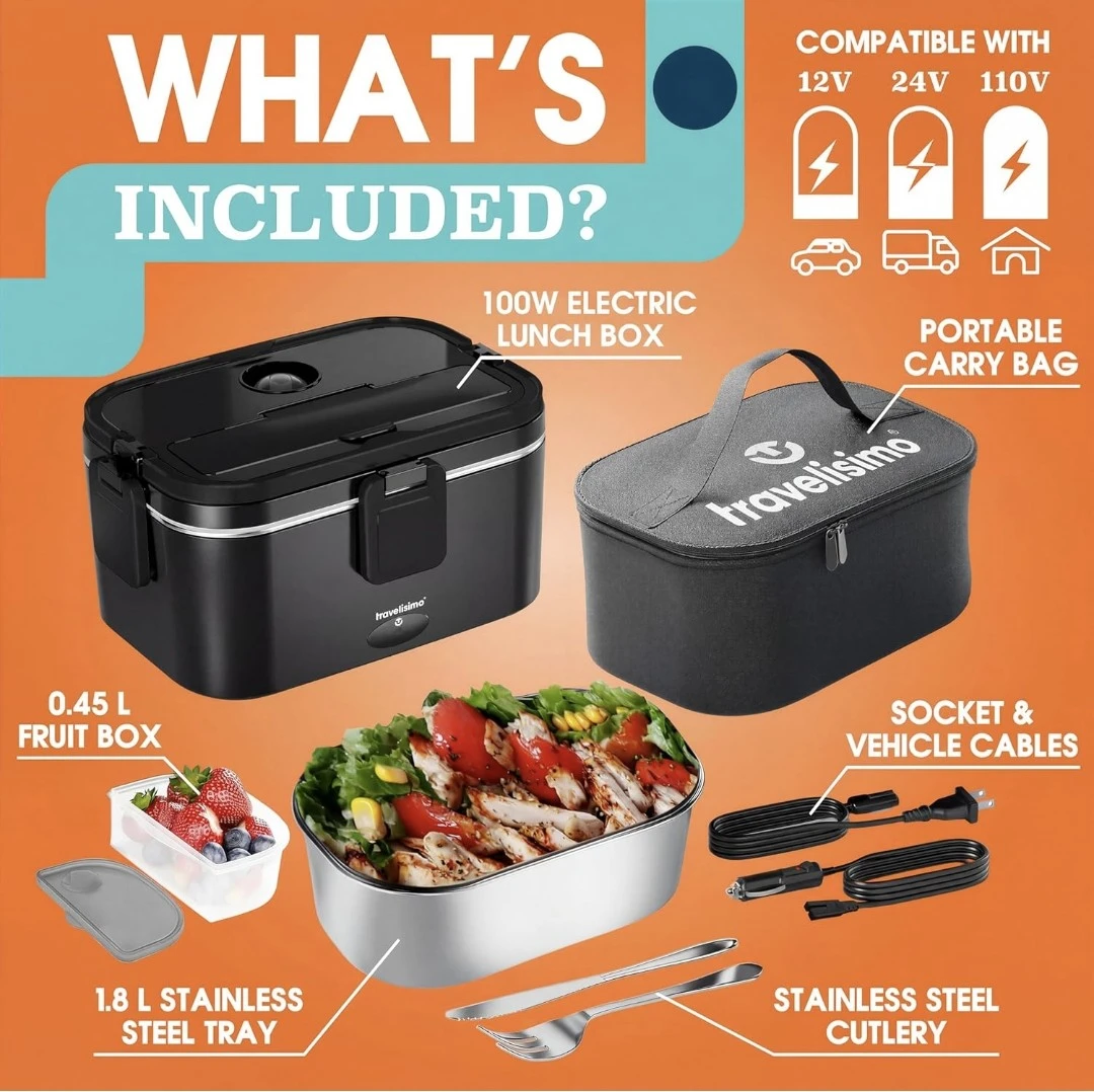 Travelisimo Portable Electric Lunch Box - photo 2