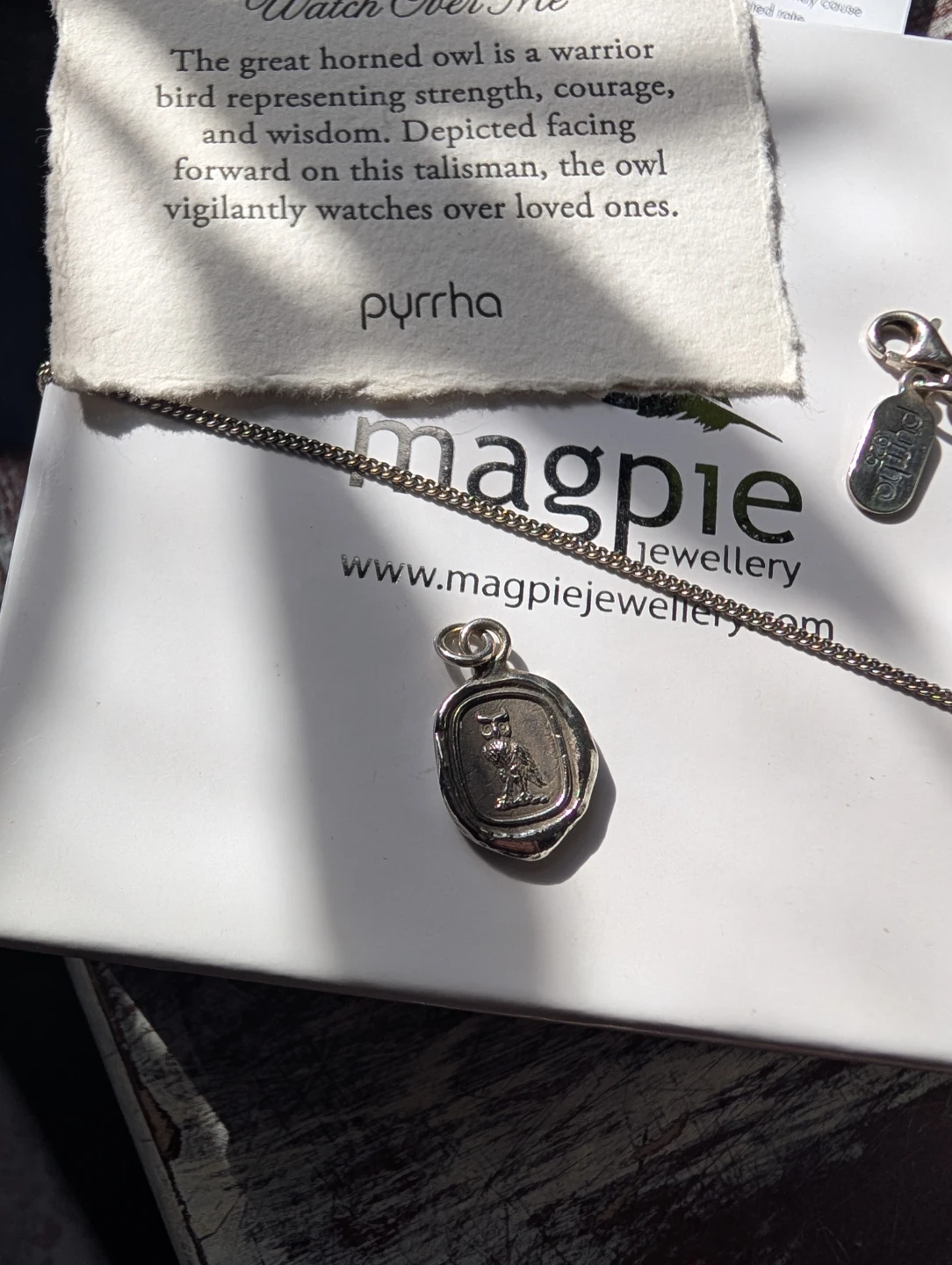 Pyrrha "Watch Over Me" Talisman Necklace