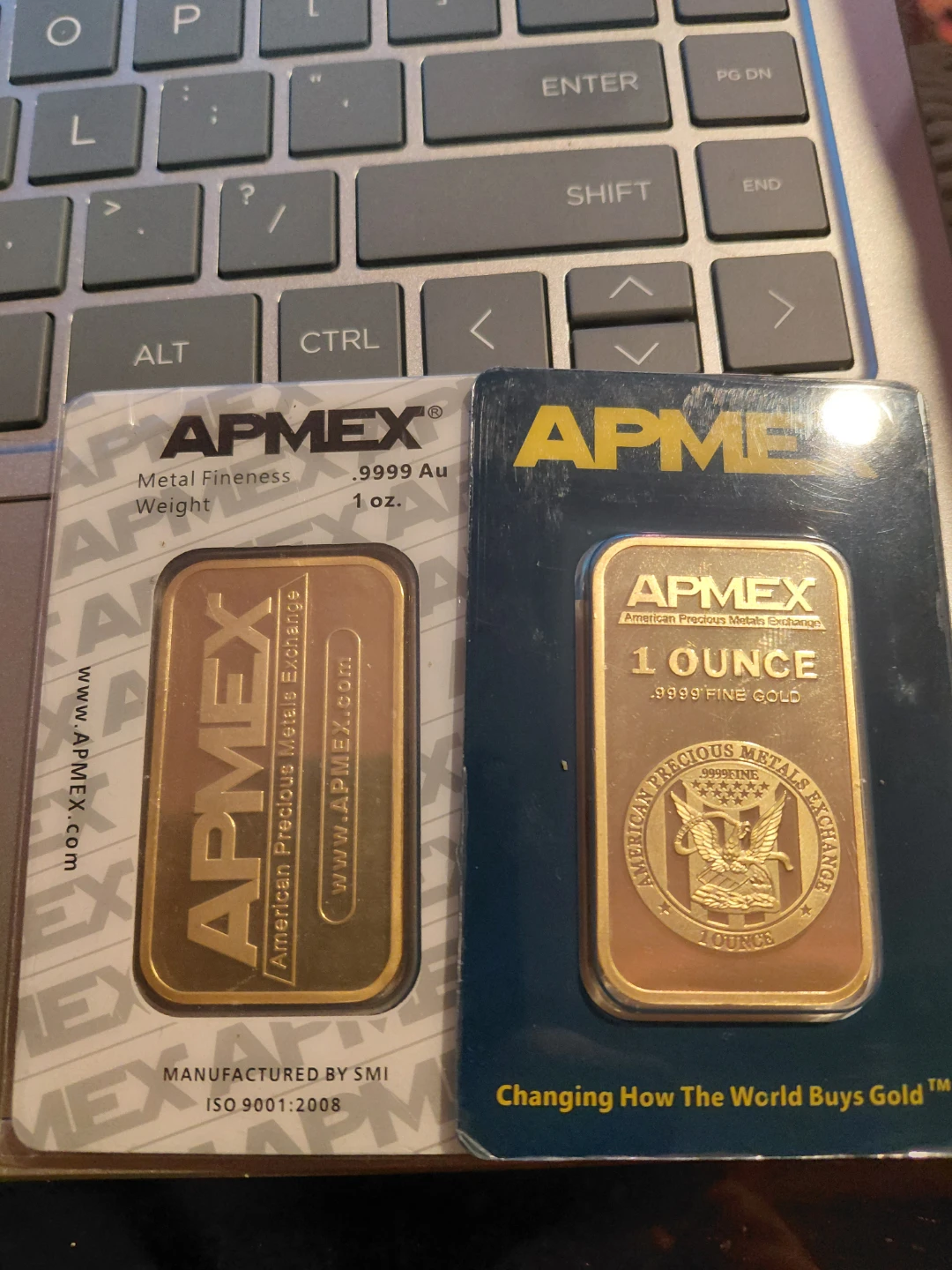 APMEX 1 oz .9999 Fine Gold Bar (Sealed)