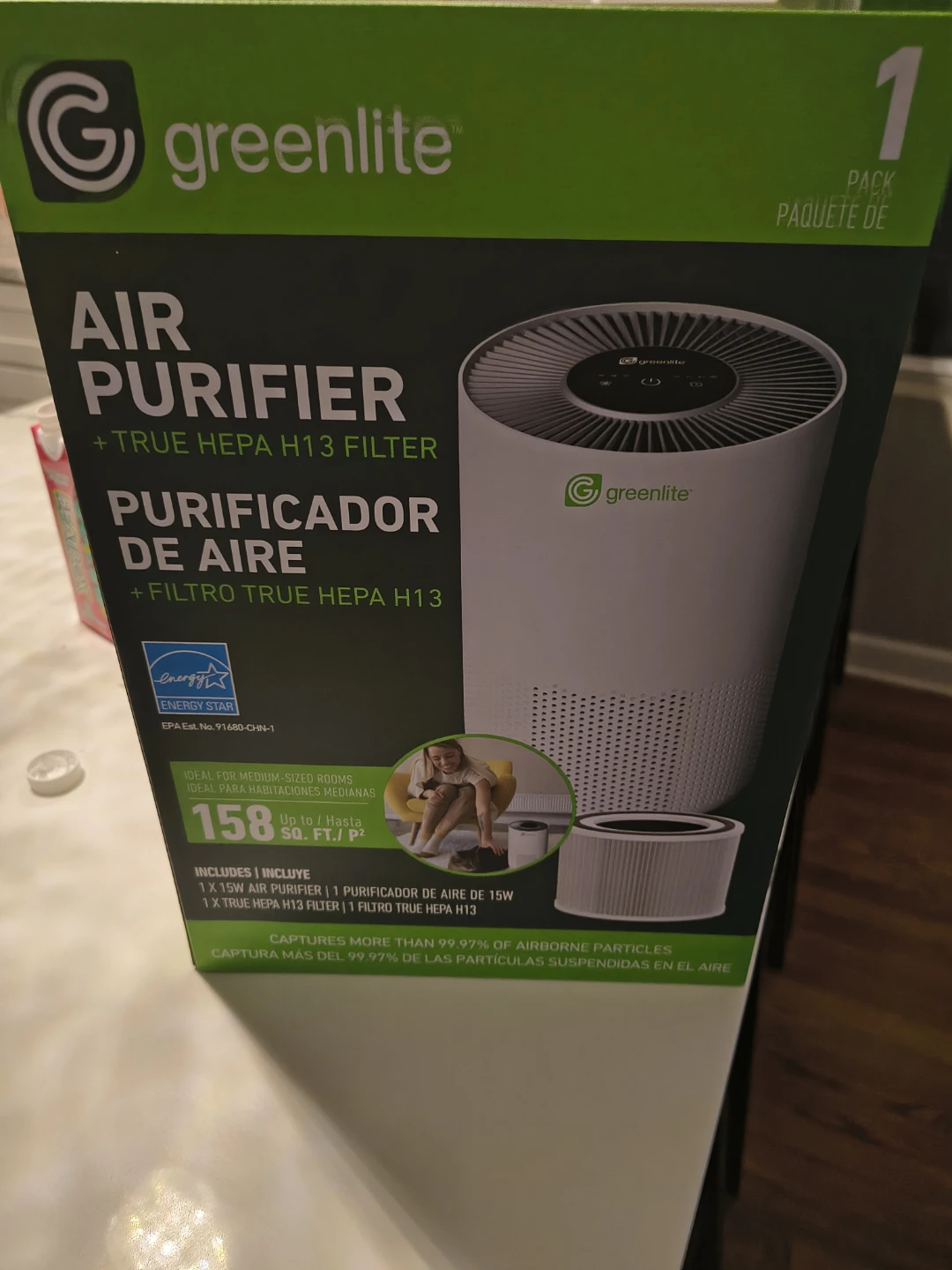 Greenlite Air Purifier with True HEPA H13 Filter