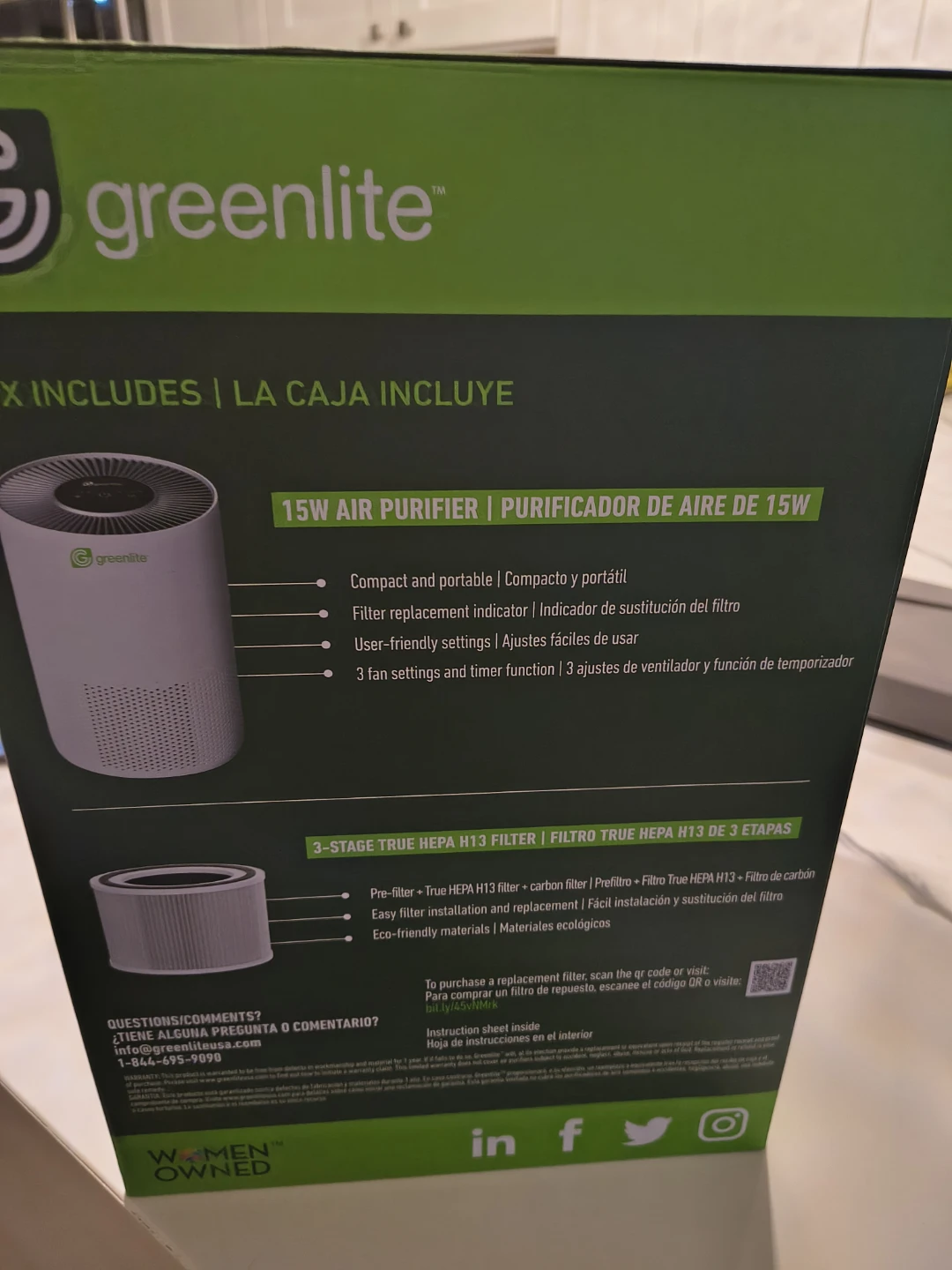 Greenlite Air Purifier with True HEPA H13 Filter - photo 4