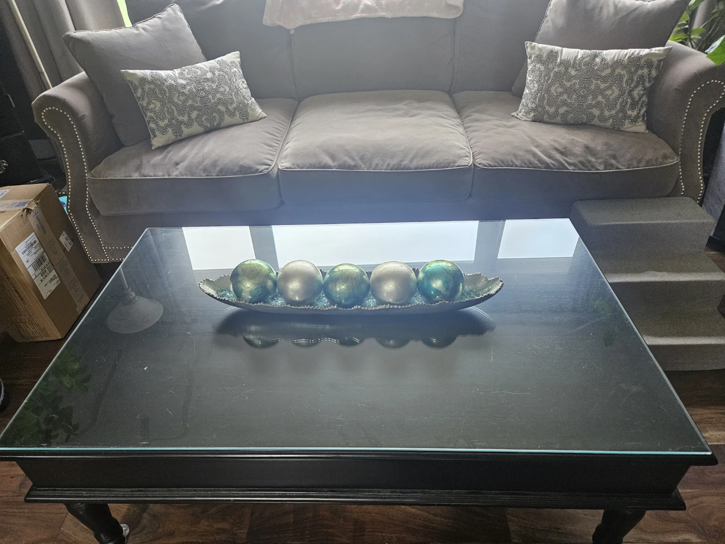 Mercury glass and hammered silver decor items - photo 4