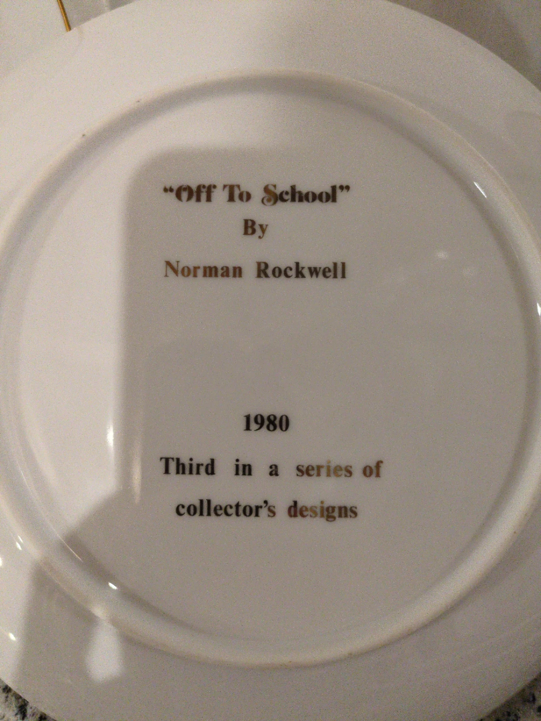 Norman Rockwell "Memories" Collector's Plate - photo 3