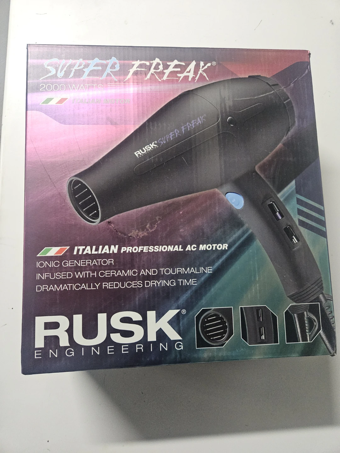 Rusk Engineering Super Freak Professional 2000 Watt Hair Dryer