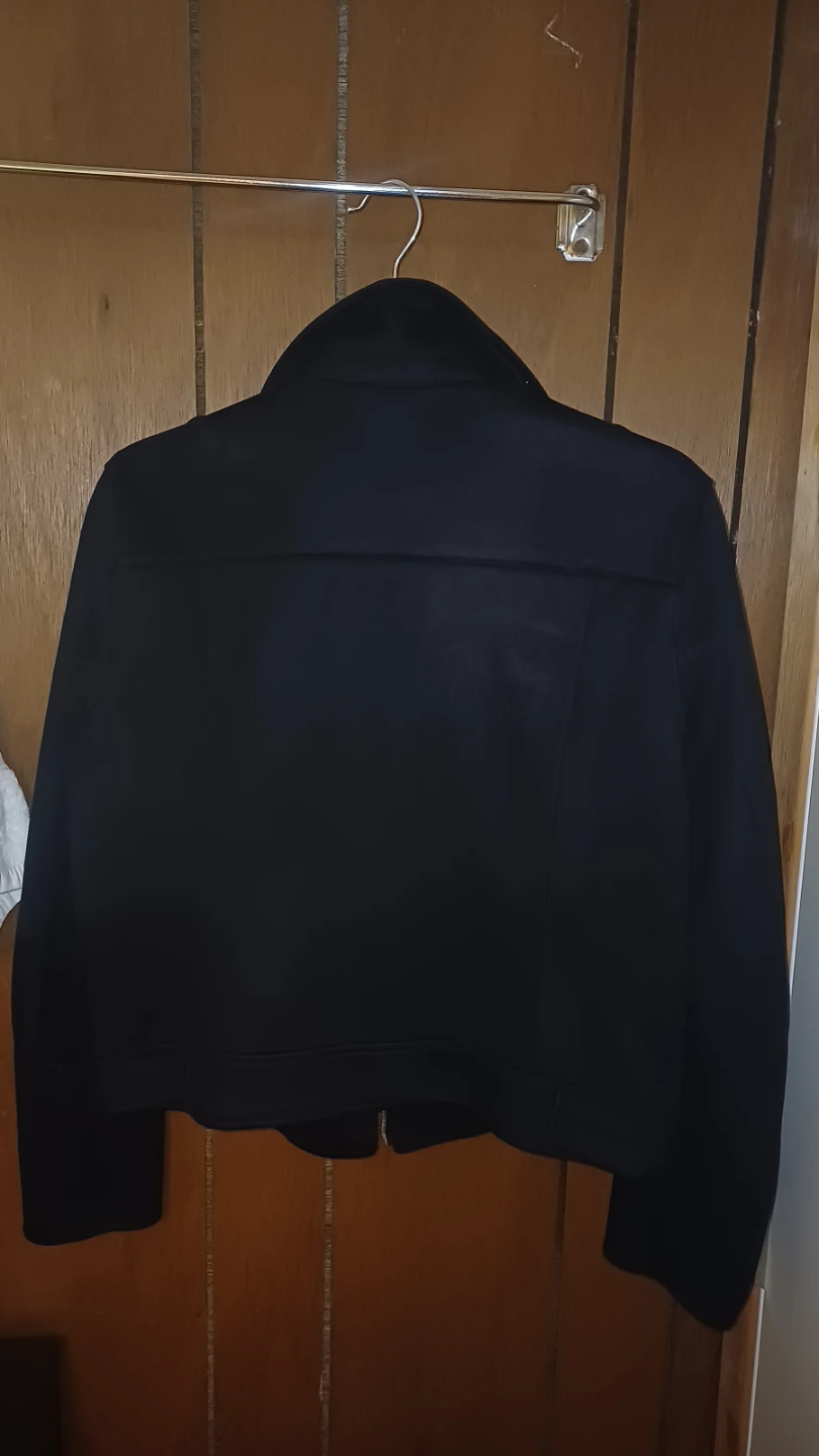 Selling ASAP Primark Black Faux Suede Moto Jacket Size 12/M - photo 4