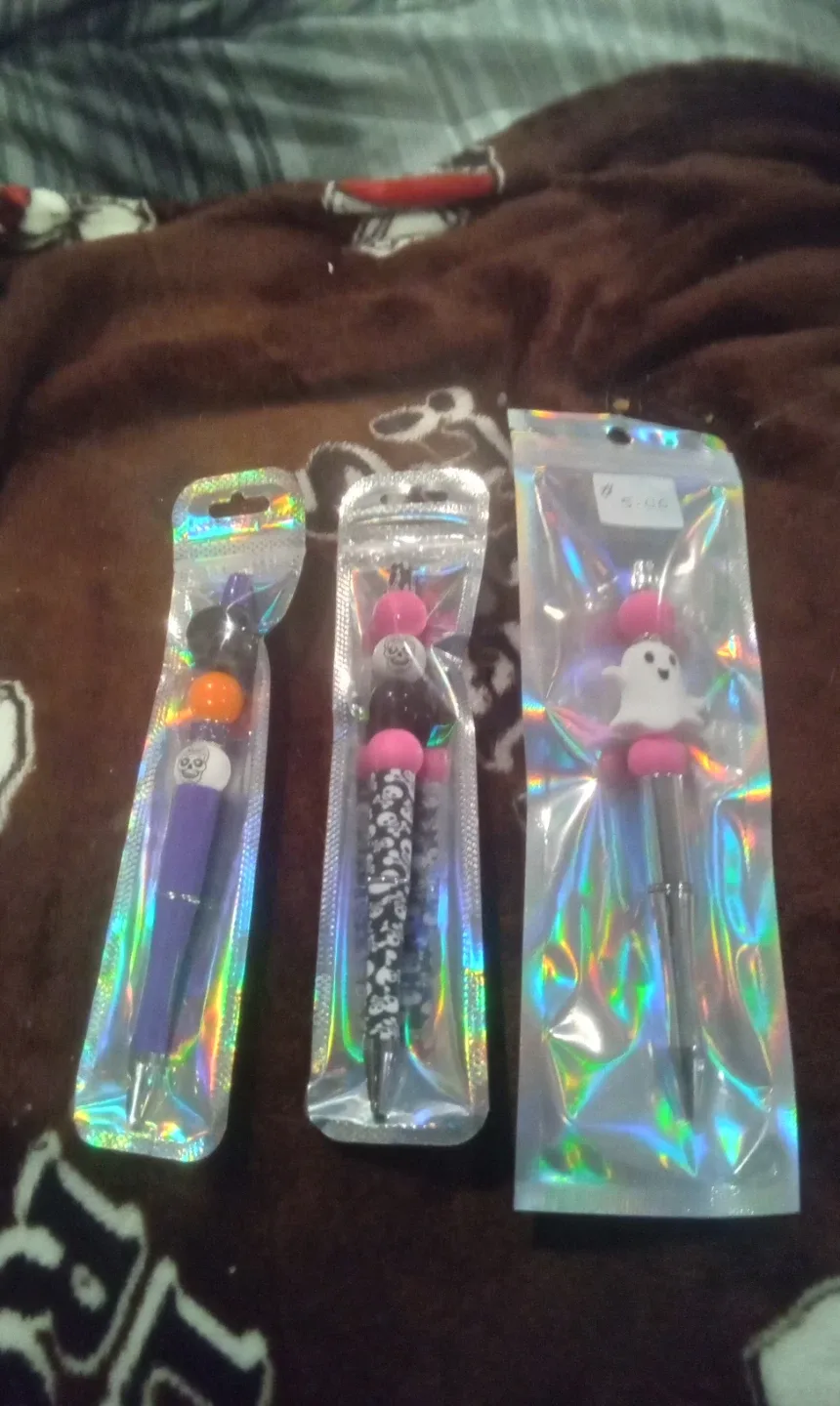 Halloween Themed Beaded Pens -